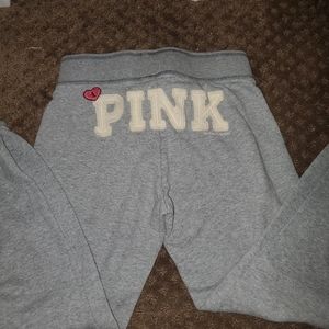 VINTAGE PINK Victoria's Secret Gray Joggers